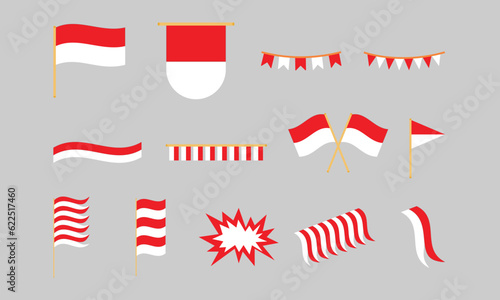 Indonesian Independence Flag for decoration celebration party