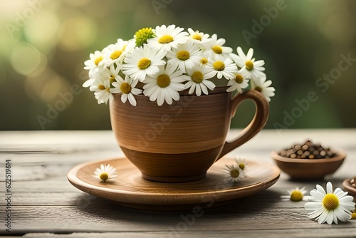 cup of tea with chamomile