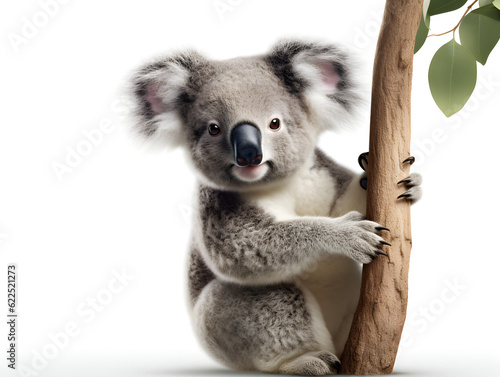 The koala is a possum (not bear) marsupial mammal. 
 Causing most of them to be known as "Koala Bear". Generative AI. Illustration