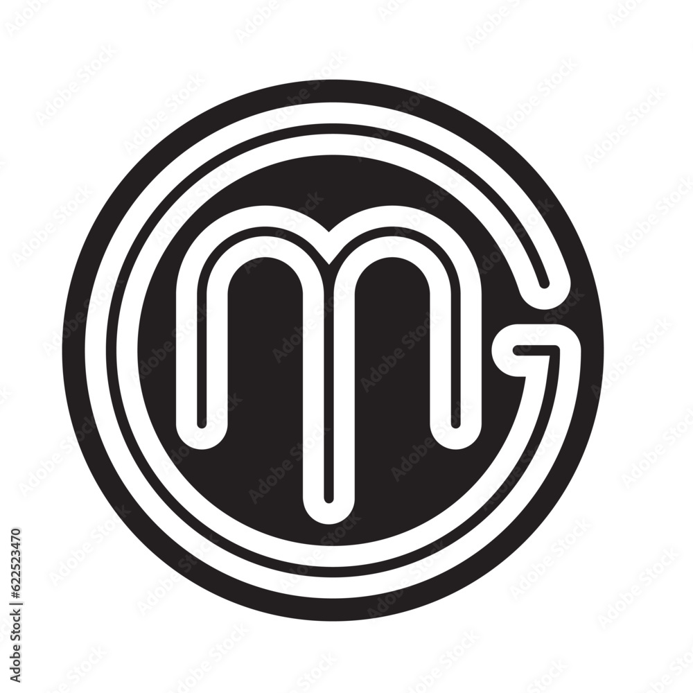 logo with alphabet m and g logo with alphabet m and g