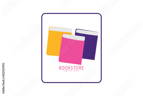 Free Download book logo with eps 10 outline image, suitable for use for bookstores and logos - GFXLoad