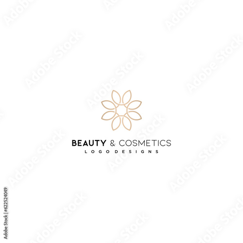 beauty and cosmetics logo vector full edited