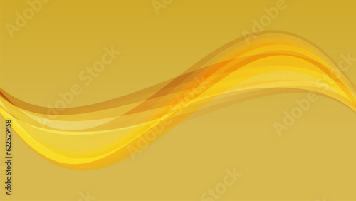 輝く金色のウェーブのベクター背景画像