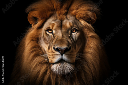 Animal hunter africa wild face portrait power background cat nature lion hair dark big predator