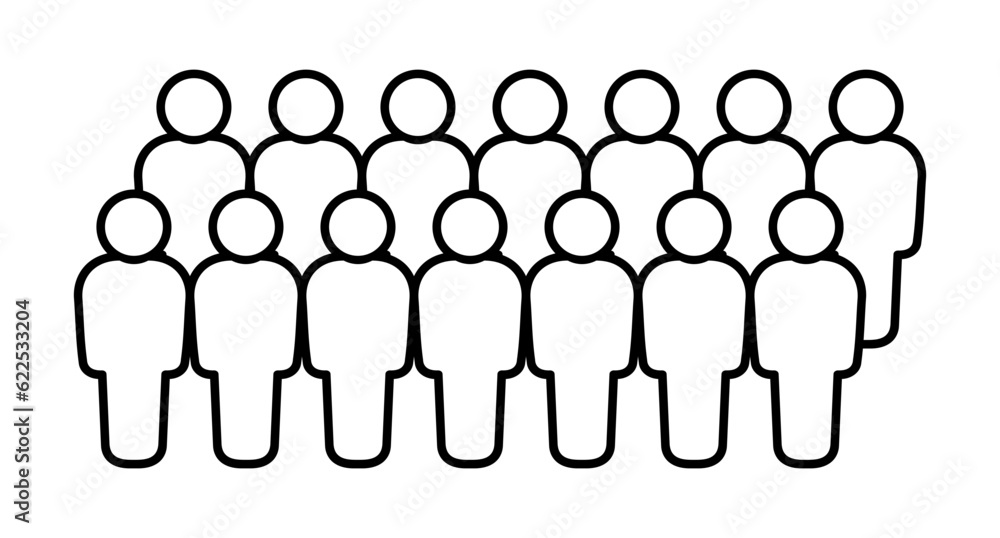 Symbol, ikona ludzi. Grafika wektorowa. Symbol, ikona ludzi. Grafika wektorowa.