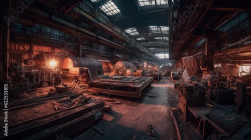 Forgotten Relics: Tales of an Era Lost in Time – Unveiling the Forgotten World of Industrial Evolutio, generative AI