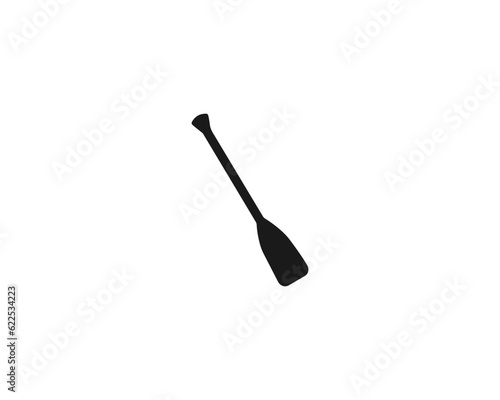 paddle icon. Cross paddle logo design. Paddle boat icon on white background.