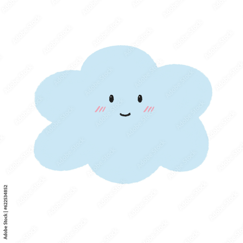 Cute cloud weather hand drawn. Cute cloud weather hand drawn.