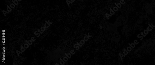 Panorama of Dark grey black slate background or texture. Black granite slabs background, black and gray wall floor cement concrete background and wallpaper vectors vintage design.