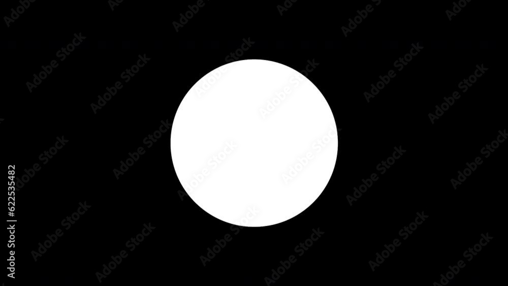 Dynamic white circles on a black background Dynamic white circles on a black background