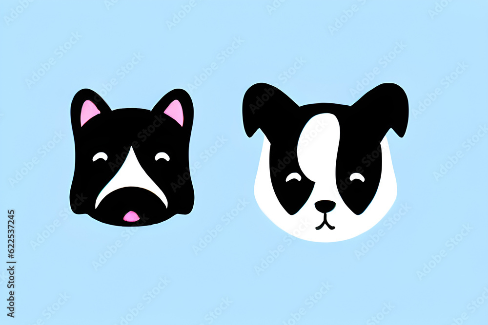 Fototapeta premium dog icon. Generative AI