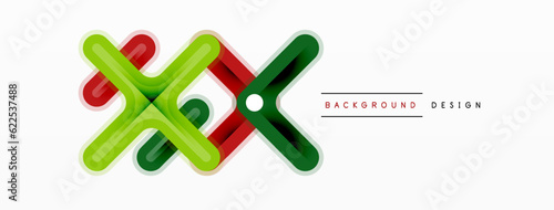 Minimal geometric background cross line. Design for wallpaper, banner, background, landing page, wall art, invitation, prints, posters