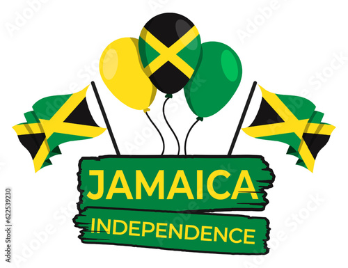 jamaica independence day, flag background national day of jamaica