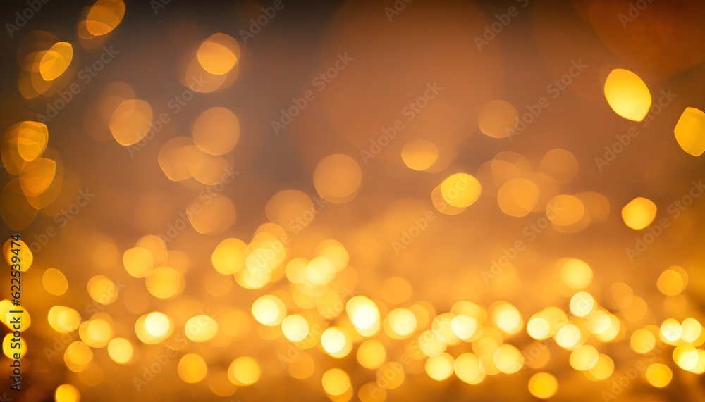 abstract bokeh background, blurry image of yellow and orange lights, golden design abstract bokeh background, blurry image of yellow and orange lights, golden design