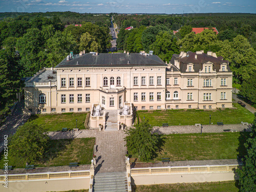 Palace and park complex in Ostromecko, Poland. photo