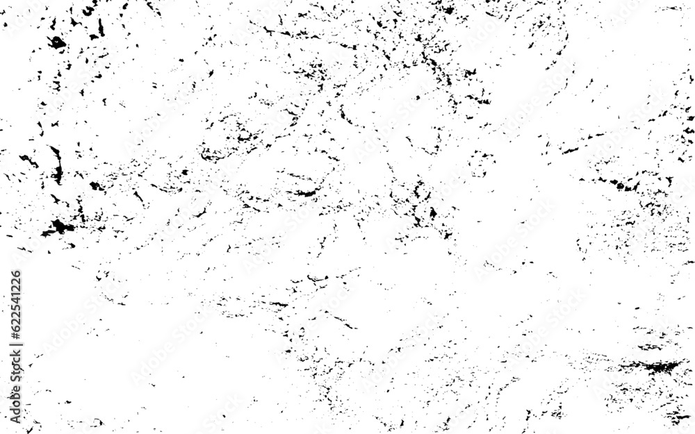 Black and white grunge urban texture vector with copy space. Abstract illustration surface dust and rough dirty wall background with empty template. Distress and grunge effect concept. Vector