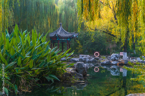 Scenery of Wulongtan Park in Jinan, Shandong, China photo