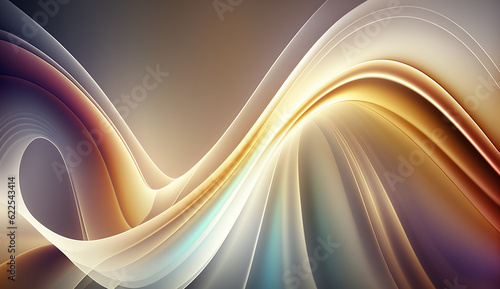 Abstract soft colored pink, purple, blue and dark blue background of abstrack with curves wave line overlay. Pink and purple light line curves effect abstract background. Ai Generative image