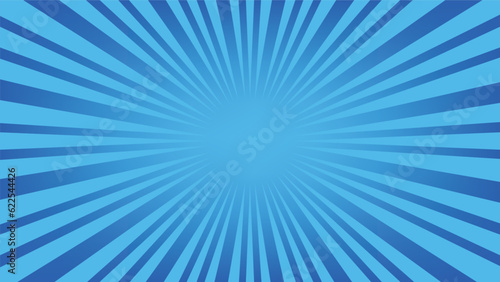 abstract sunburst blue pattern background for modern graphic design element. shining ray cartoon with colorful for website banner wallpaper and poster card decoration