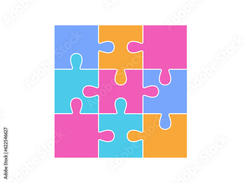 icon puzzle, word autism awareness day