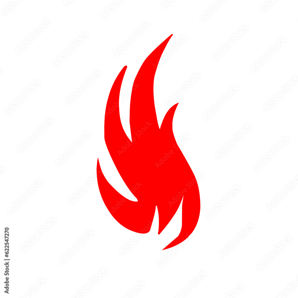 Red fire flat icons Red fire flat icons
