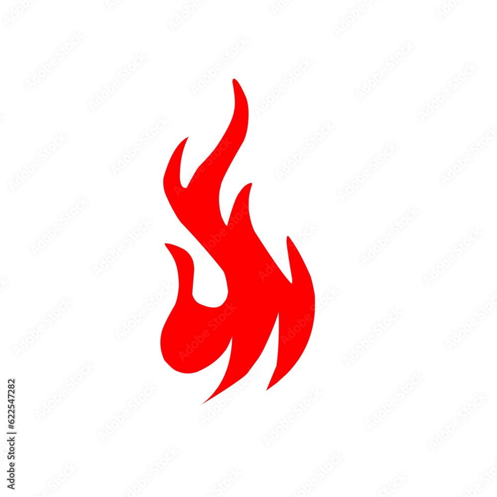 Red fire flat icons Red fire flat icons