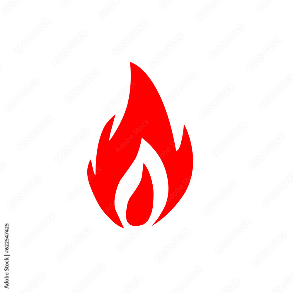 Red fire flat icons Red fire flat icons