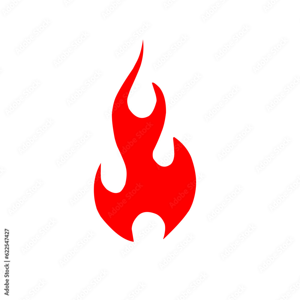 Red fire flat icons Red fire flat icons