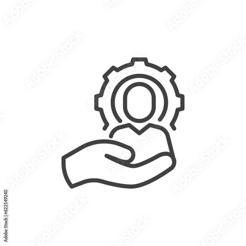 Management control line icon