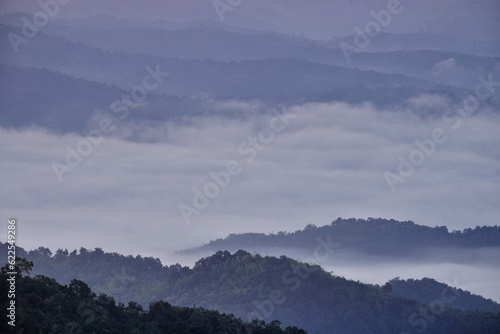 mountains in the fog © Surakiet