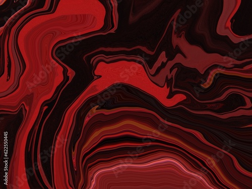 Abstract Liquid Gradient Background Acrylic Art Red Rose