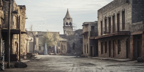 Vintage Vibes: Discovering the Forgotten Gems of Gyumri's Historical District, generative ai photo