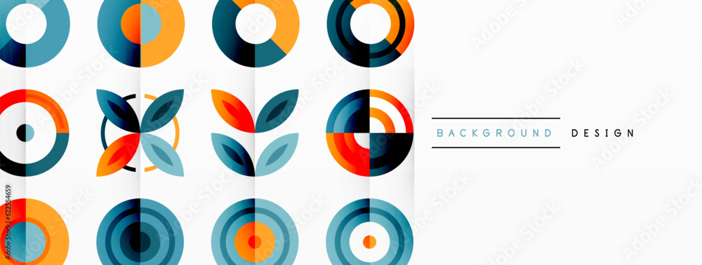 Vibrant and eye-catching vector background featuring a grid of colorful circles arranged in a patterned composition, perfect for modern and trendy designs Vibrant and eye-catching vector background featuring a grid of colorful circles arranged in a patterned composition, perfect for modern and trendy designs