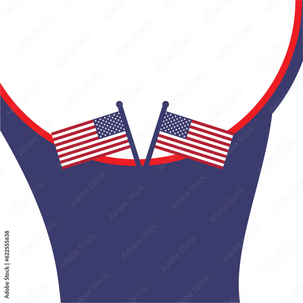Dynamic Twibons in Patriotic Hues Blank Canvases for Creative Expression Dynamic Twibons in Patriotic Hues Blank Canvases for Creative Expression