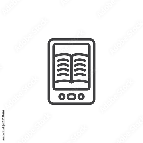 Ebook reader line icon