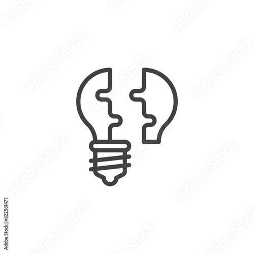 Problem solving line icon