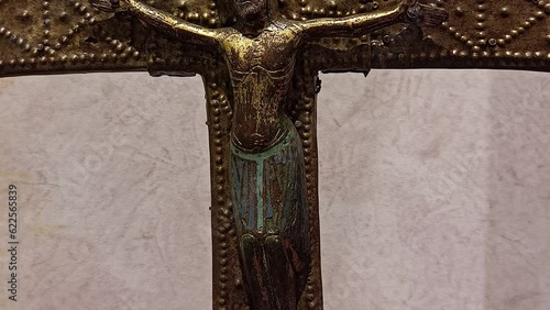 Medieval Catholic Crucifix. Jesus Church Cricifixion photo