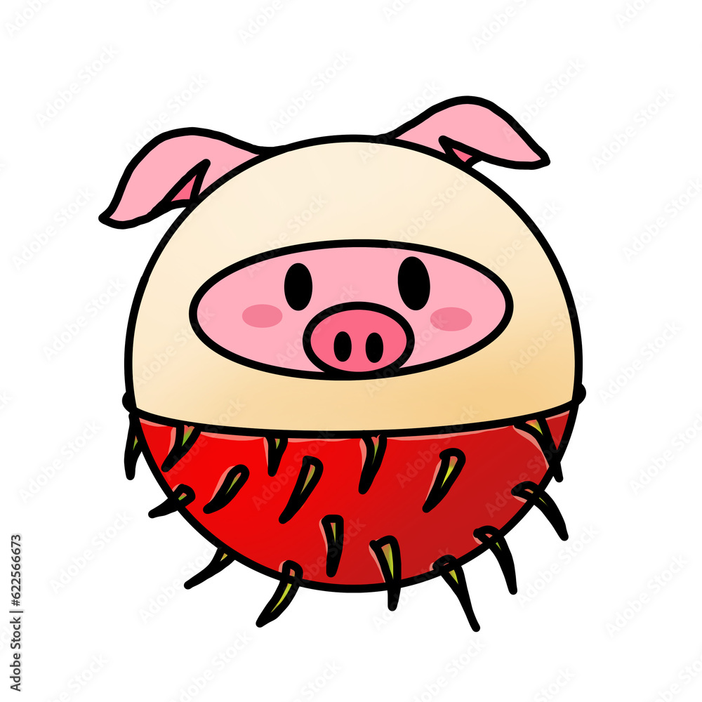 rambutan pig rambutan pig