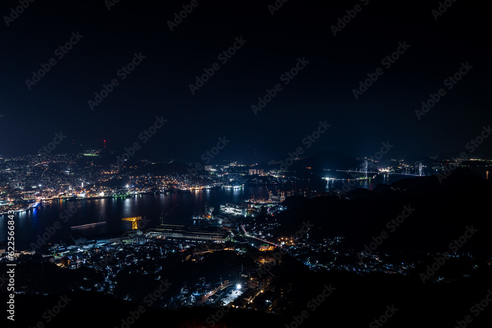 長崎稲佐山山頂展望台からの夜景