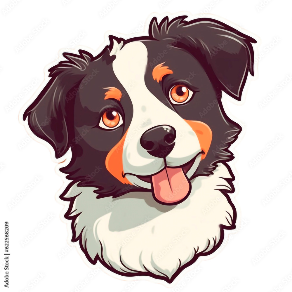Fototapeta premium Border Collie Funny and Cute Dog