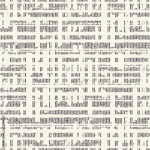 Monochrome Irregularly Textured Dashed Pattern 
