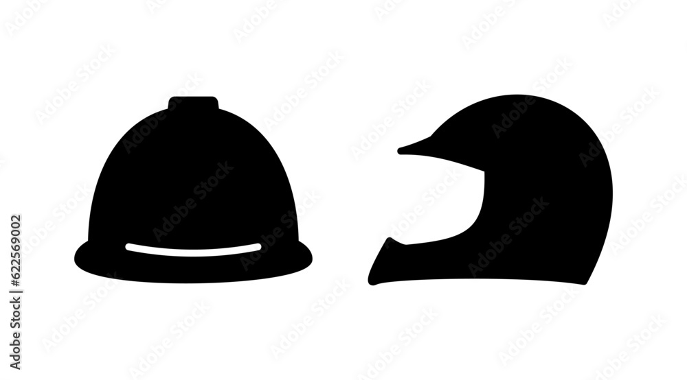 Fototapeta premium Helmet icon vector. safety helmet icon