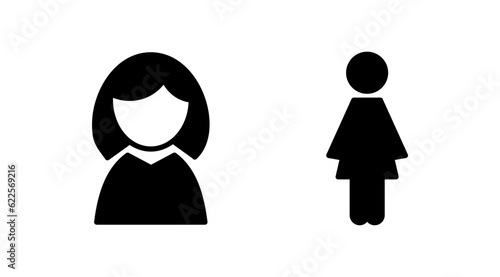 Female icon vector. toilet icon. restroom sign. gender