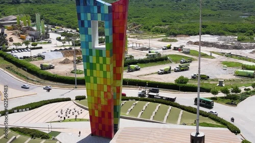 At 48 m high the monument La Ventana al Mundo − or The Window to the World − in Barranquilla, Colombia is hard to miss photo