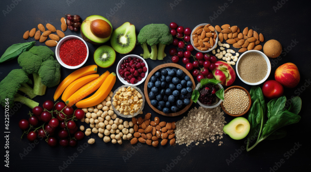 Health food for fitness concept