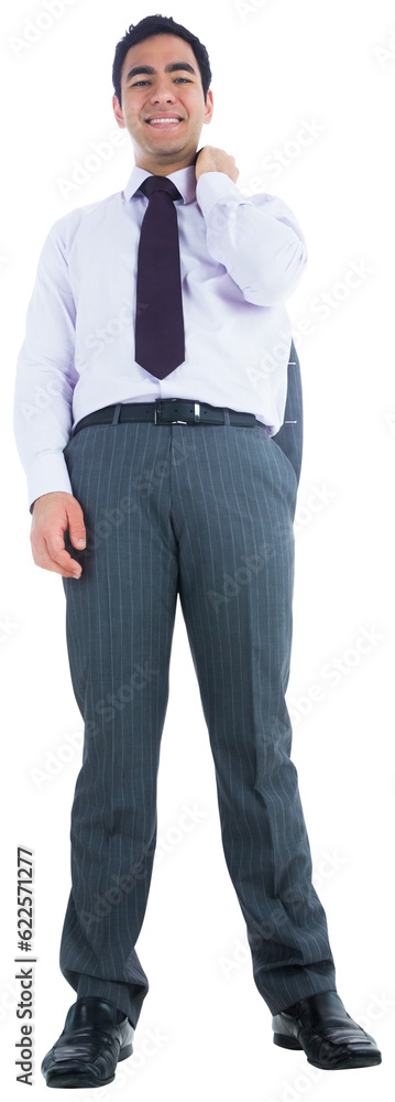 Digital png photo of happy asian businessman smiling on transparent background Digital png photo of happy asian businessman smiling on transparent background