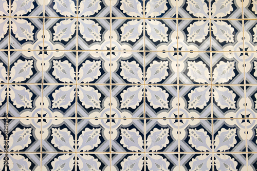 Colorful and traditional tiles of Lisbon