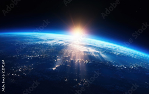 Earth and Sky Universe Background Earth and Sky Universe Background