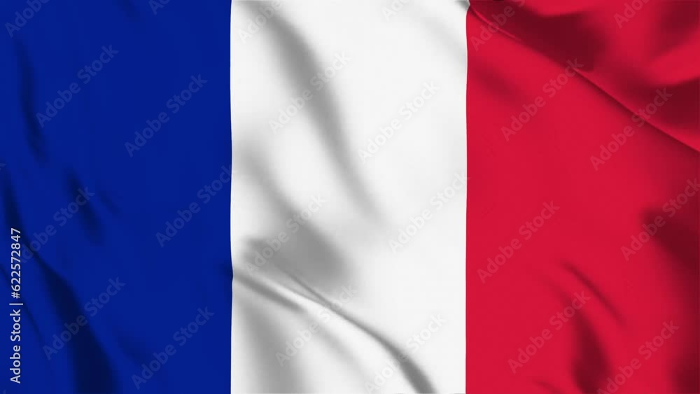 France flag background with seamless looping animation in 60 fps France flag background with seamless looping animation in 60 fps