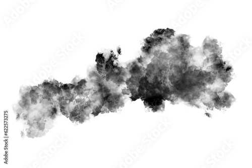 Transparent smoke isolated on white background © Daken Design